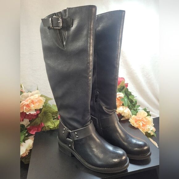 NIB Very Volatile Meridee Black Calf Height Boot - Picture 2 of 13